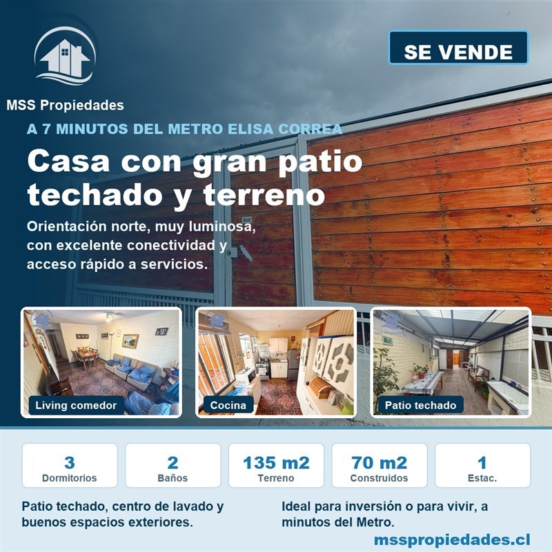 Casa en venta en Puente Alto · 3D · 2B · 135 m²